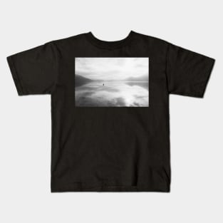 Winter Sky Reflections on Skaha Lake Kids T-Shirt